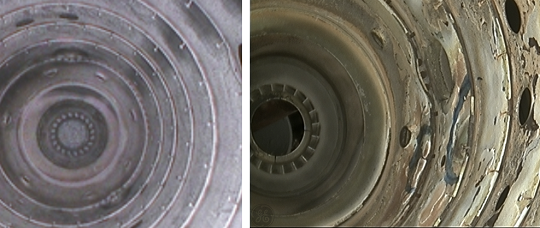 不同品牌進口工業(yè)內(nèi)窺鏡的檢測圖像對比 不同品牌進口工業(yè)內(nèi)窺鏡的檢測圖像對比