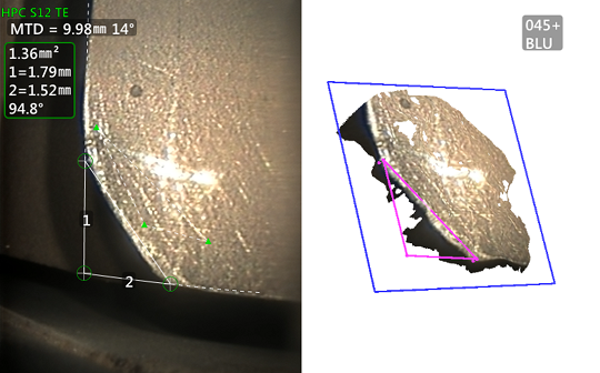 工業(yè)內(nèi)窺鏡檢測-材料丟失測量 工業(yè)內(nèi)窺鏡檢測-材料丟失測量