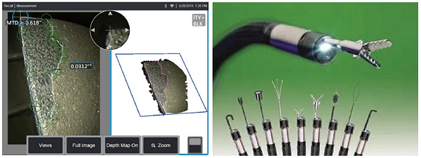 測量缺陷及機械手示意圖 測量缺陷及機械手示意圖