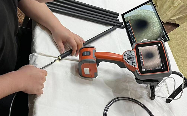 使用工業內窺鏡檢測導管內部質量 使用工業內窺鏡檢測導管使用工業內窺鏡檢測導管內部質量